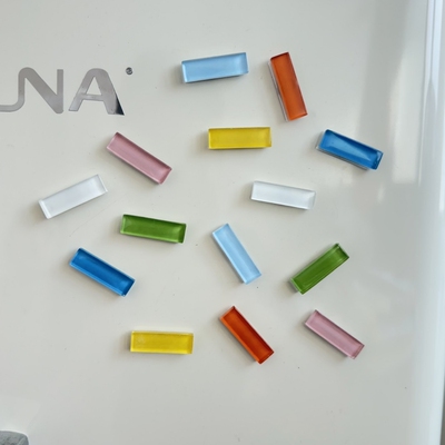 创意长条马赛克冰箱贴彩色玻璃磁吸磁铁磁力吸家居装饰磁贴洞洞板