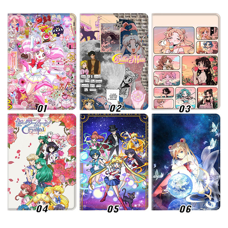 美少女战士月野兔动漫周边软胶周边平板皮套10.9适用ipad789保护壳pro10.5全包mini6软air2345蚕丝纹9.7寸