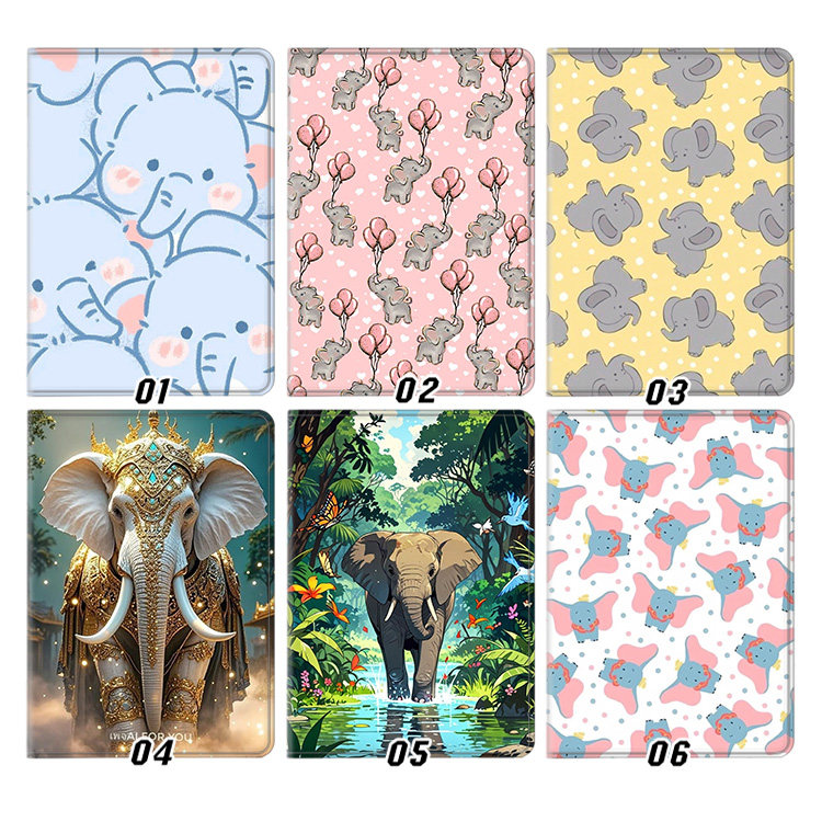 大象可爱卡通elephant外壳适用ipad10.2软air345第十代保护套matepad11笔槽mini6小米7pro13寸10.9荣耀