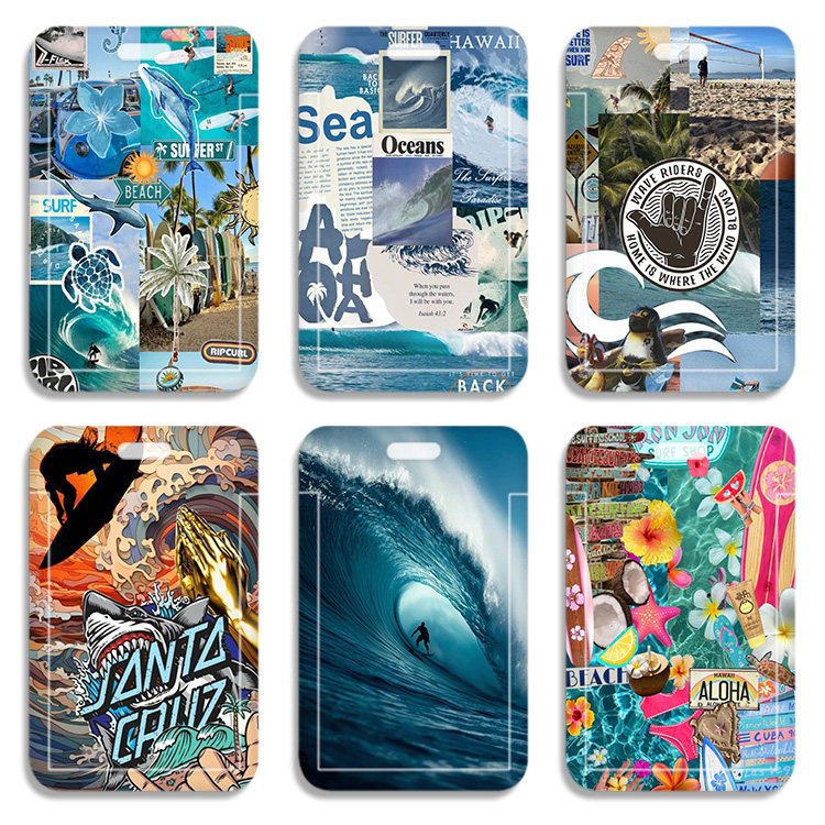 极限运动 冲浪Surfing公交卡套壳送挂绳学生卡套地铁卡套