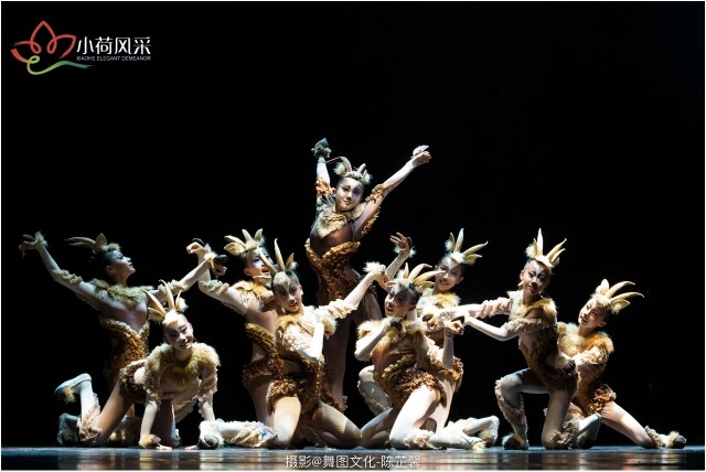 森林精羚舞蹈服儿童斑羚飞渡舞蹈