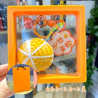 Висящая пряжка+апельсиновый колокол+мысль о апельсине+подвесная апельсиновая рама+подарочный пакет