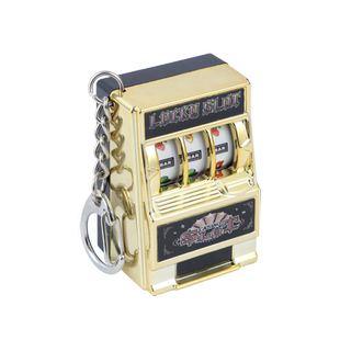 迷你老虎机可玩钥匙扣创意手掌小玩意送儿子小礼物纪念品抽奖机