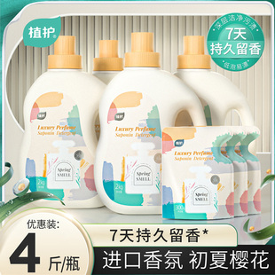 植护香水洗衣液香味持久留香氛低泡整箱批家用实惠装 袋装 官方正品