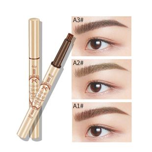 LOOKAVE 立体3/4分叉二合一自动持妆长久显色新手旋转眉笔 #LK38E