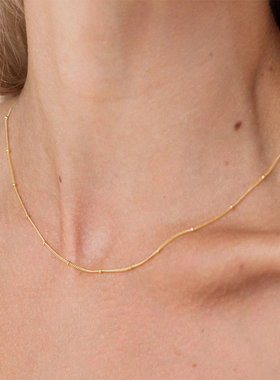 圆珠项链ins欧美风简约316L光链