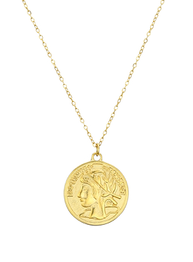 欧风仿法国钱币法郎镀金钛钢金币