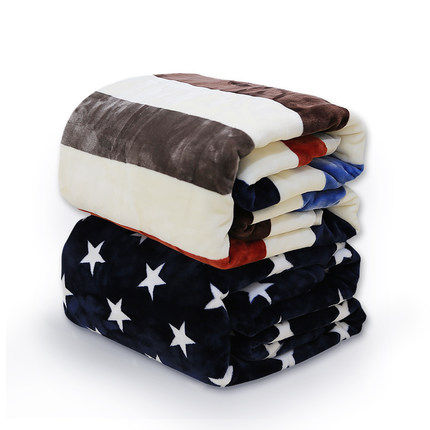 Blanket child star quilt sheet thickening winter Plush winter blue stripe flange The bed keep warm childrenin the Bedclothes , Leisure blanket/Woolen blanket/Carpet  category - from Buy2taobao.com to provide professional Taobao agent buy service