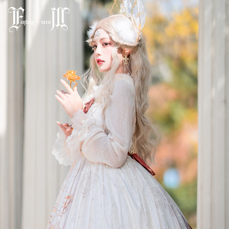 【现货】魔法时空jsk 浮世镜Lolita古典cla系长款优雅复古洋装|ruв категории плесень играть/Аниме/вокруг/cos/настольные игры, вторичный элемент Лолита, Лолита/мягкая одежда/переплет - от Buy2taobao.com для оказания профессиональной услуги покупки агента Taobao