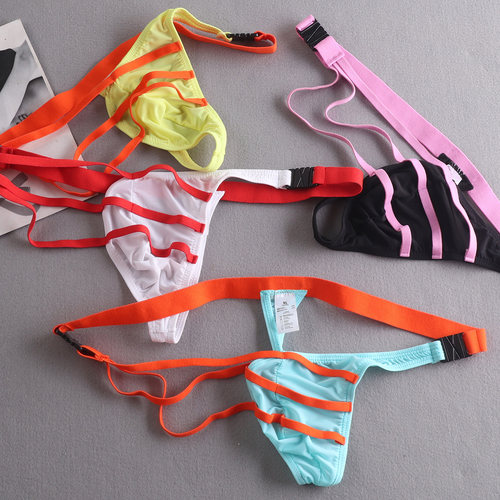 个性冰丝低腰紧身丁字裤