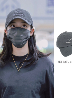明星同款2026显脸小软顶灰色棒球帽子女男潮春夏休闲运动鸭舌帽