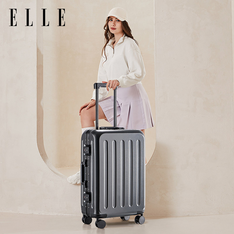 ELLE新款铝框箱行李箱图片