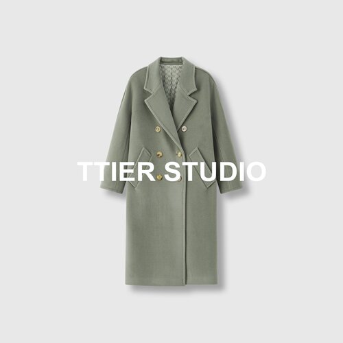 【TTIER】25年秋冬新款M*M系列同源101801金典羊绒大衣