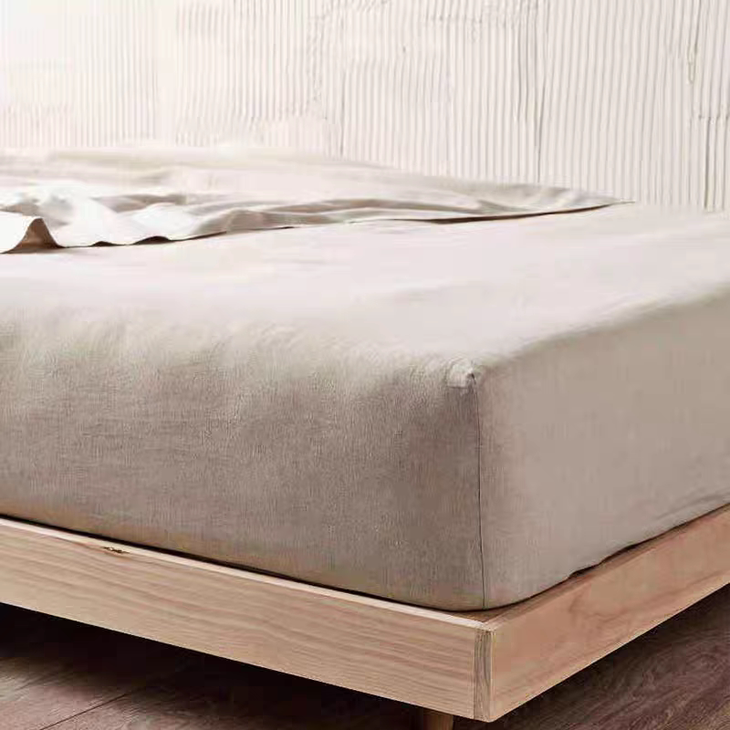 直播床笠床笠床笠百分百纯亚麻床单床笠单人双人