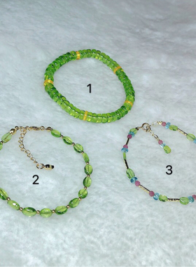 小众包金原石时尚个性风水晶手链