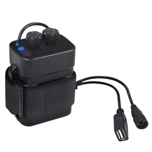 德力普18650防水电池盒免焊接usb/dc双输出户外移动电源充电宝12v