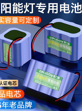德力普太阳能电池组3.2v磷酸铁锂32700户外路灯电源6.4v锂电池12V