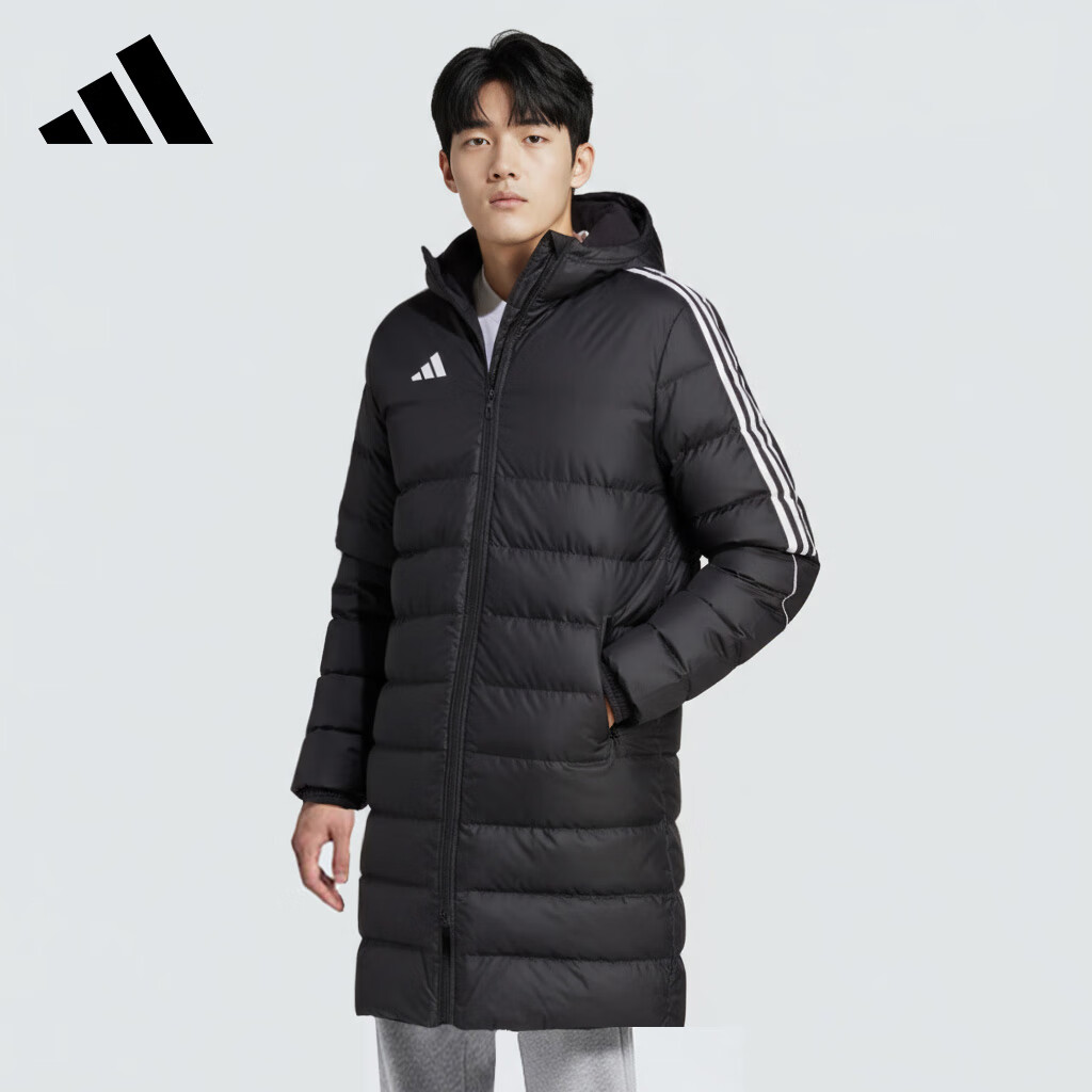 阿迪达斯adidas男足球系列 TIRO23L LNGDWN 长款羽绒服 HS7238