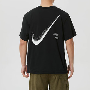 耐克NIKE 跑步训练上衣打底衫 IF2198 010 T恤圆领休闲运动服短袖