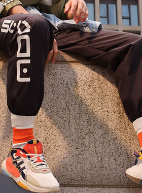 阿迪达斯三叶草运动长裤男训练束脚梭织户外休闲长裤 H13504