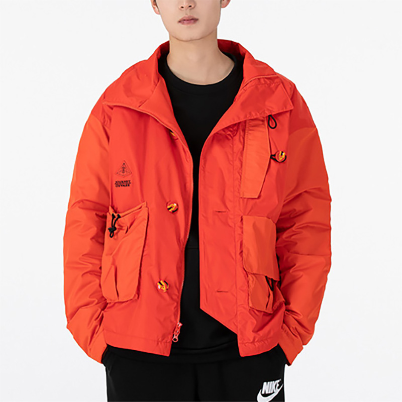 Nike耐克男装冬季立领防风保暖休闲训练棉服夹克外套DA6697-673