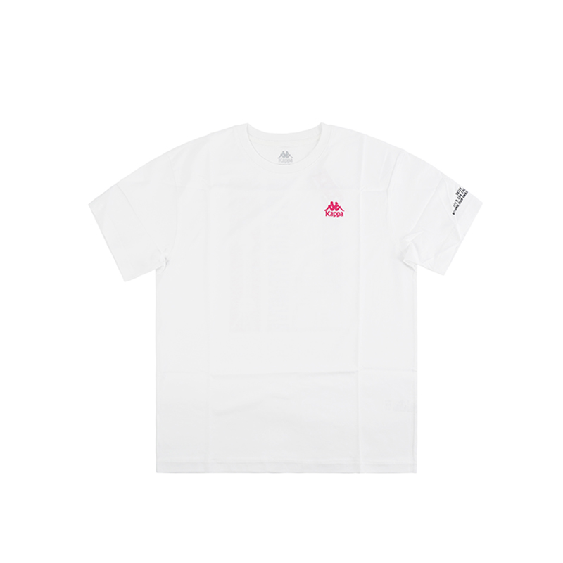 kappa卡帕男子夏季圆领印花宽松透气休闲短袖T恤K0BY2TD79A-001