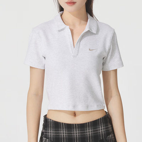 Nike耐克短袖女2025夏季新款翻领透气时尚百搭POLO衫DV7885-051
