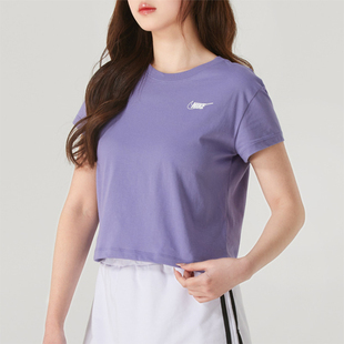 圆领运动休闲T恤HF9457 高腰修身 527 女2025夏新款 Nike耐克短袖