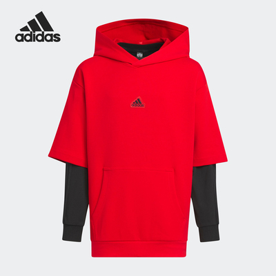 Adidas/阿迪达斯新年儿童二合一运动卫衣套头衫IT4063