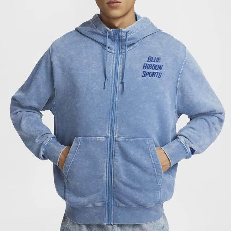 耐克NIKE外套健身训练运动服连帽防风休闲夹克做旧款HQ6040-486