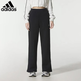 阿迪达斯adidas运动裤棉质加绒休闲裤跑步直筒长裤裤子KC0052
