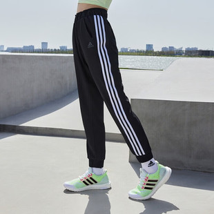 束脚卫裤 阿迪达斯 adidas跑步训练针织透气休闲裤 修身 DY8696 长裤