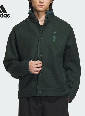 Adidas/阿迪达斯新款男士立领宽松休闲运动夹克IX4286