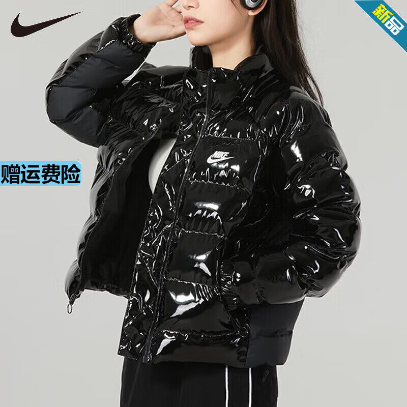 耐克NIKE外套女装运动服加厚保暖面包服夹克棉服 FQ3575-010