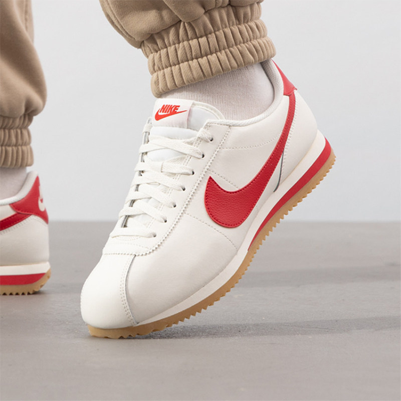 Nike耐克男鞋2025新款 Cortez 白红复古百搭运动休闲鞋DM4044-110,运动鞋new,运动休闲鞋,淘宝优惠券,粉丝福利购,淘宝优惠卷