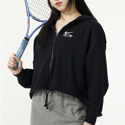 Nike耐克外套女春秋季开襟连帽休闲运动宽松时尚夹克FN1895-010