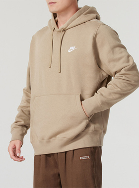 Nike耐克男装2024秋季新款薄绒休闲运动连帽卫衣套头衫BV2655-247