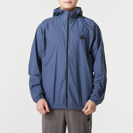阿迪达斯adidas外套男装春秋季梭织防风透气跑步训练运动服IT3941
