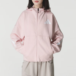 阿迪达斯adidas女装2025秋季新款W Z.N.E. FZ针织休闲夹克KC7905