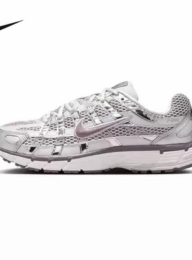 NIKE耐克女鞋老爹鞋P-6000银灰色运动休闲鞋复古跑步鞋IB4019-019