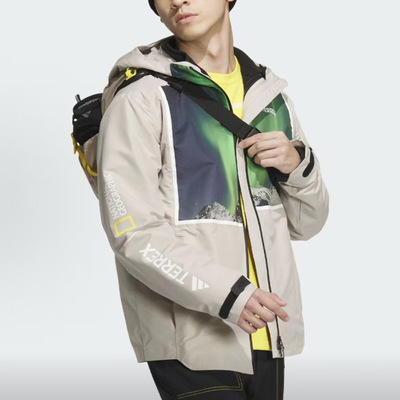 阿迪达斯adidas x 国家地理联名款户外抓绒内胆三合一夹克IL8961