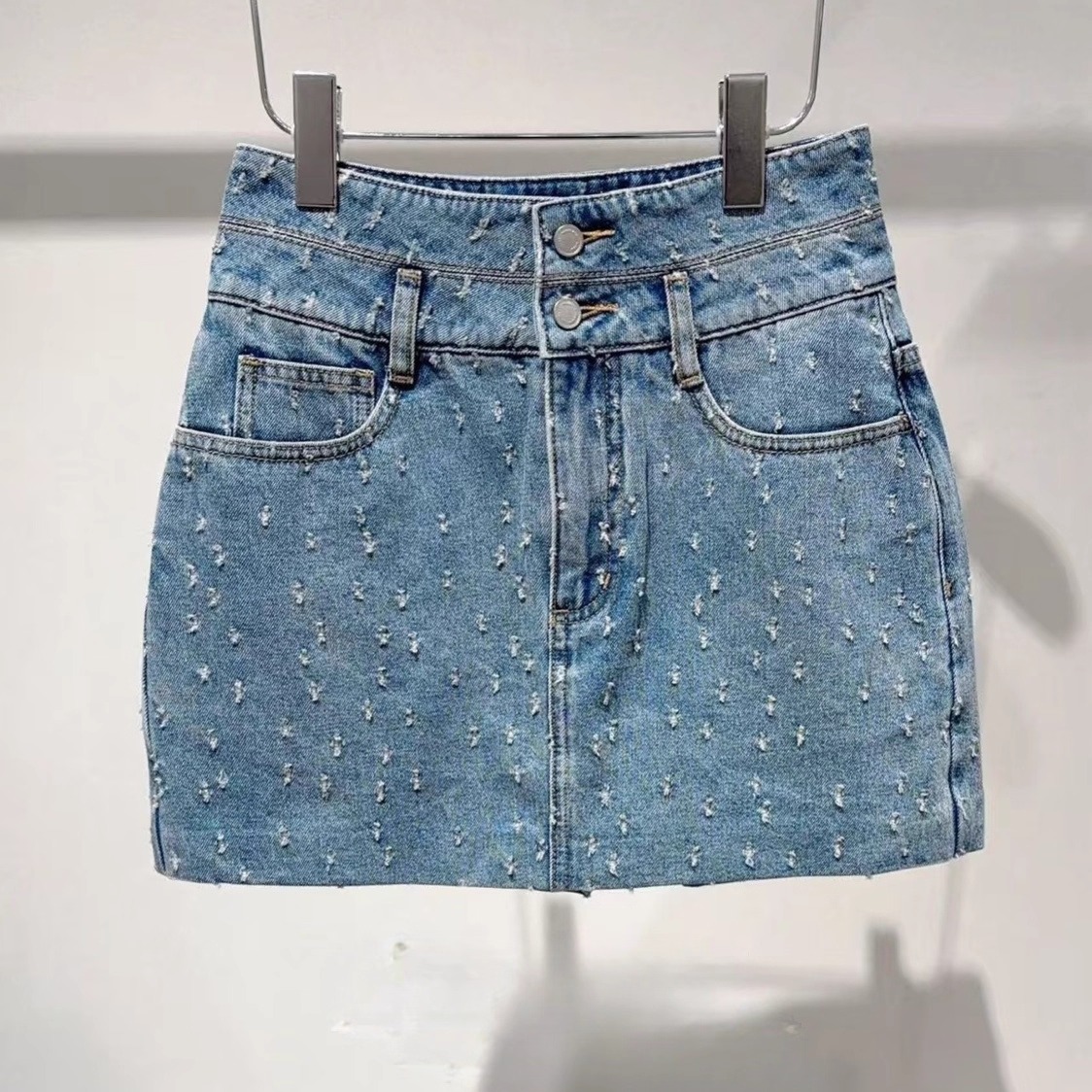 2J2R111吊牌1299大地素DAZZLE专柜正品2025夏女牛仔短裤