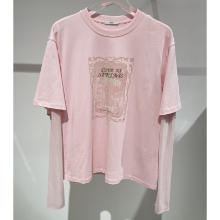 3J1B501吊牌935小地素dzzit专柜正品2025春女士长袖T恤