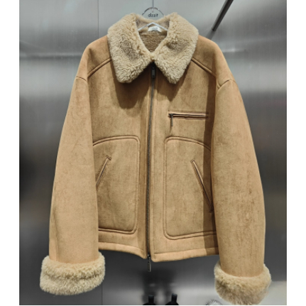 3J4F424吊牌2795小地素dzzit专柜正品2025冬五波女毛领夹克外套