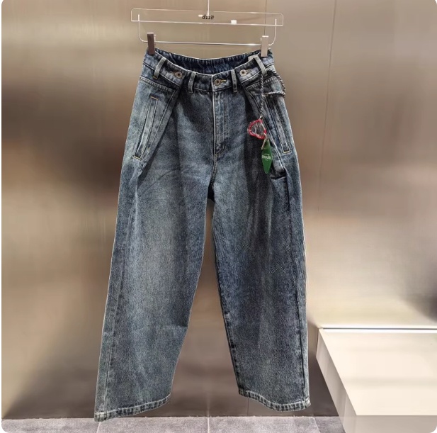 3J1R805吊牌1290小地素dzzit专柜正品2025春女士牛仔阔腿裤