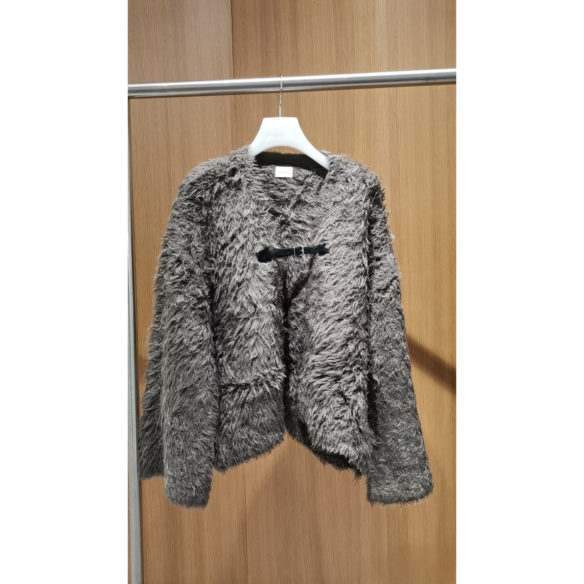 2I4E567吊牌2399大地素DAZZLE专柜正品2024冬女士毛织开衫