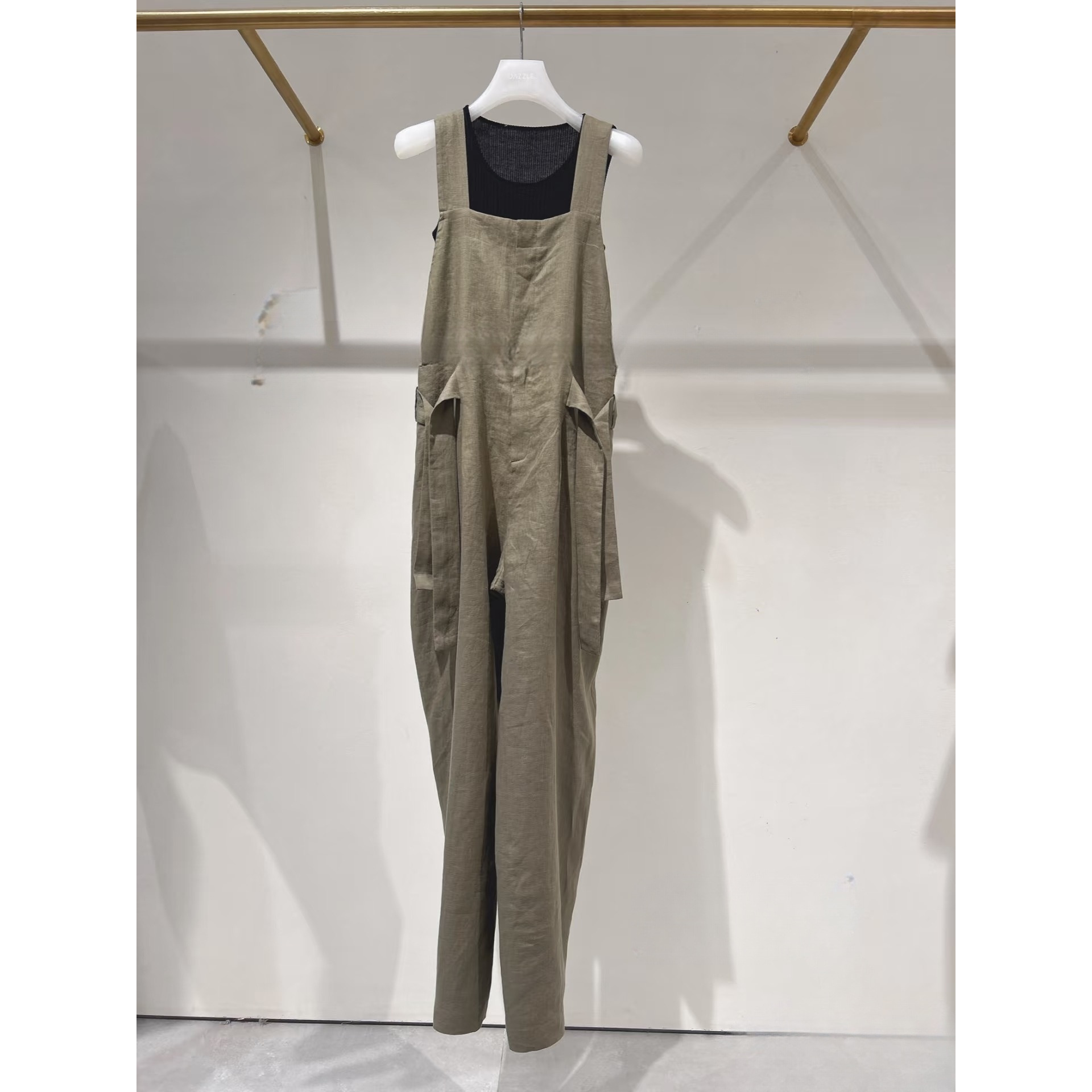 2J2P608吊牌2999大地素DAZZLE专柜正品2025夏女背带裤