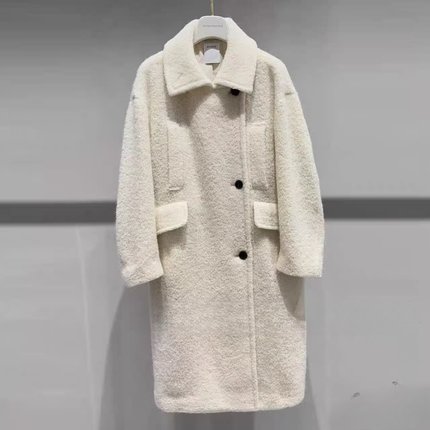 2J4G327吊牌4699大地素DAZZLE专柜正品2025冬女长大衣