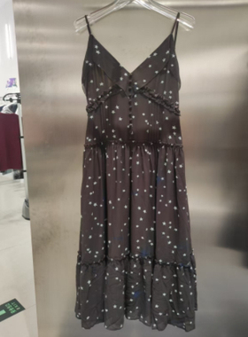 3J1O308吊牌1590小地素dzzit专柜正品2025春女士无袖连衣裙