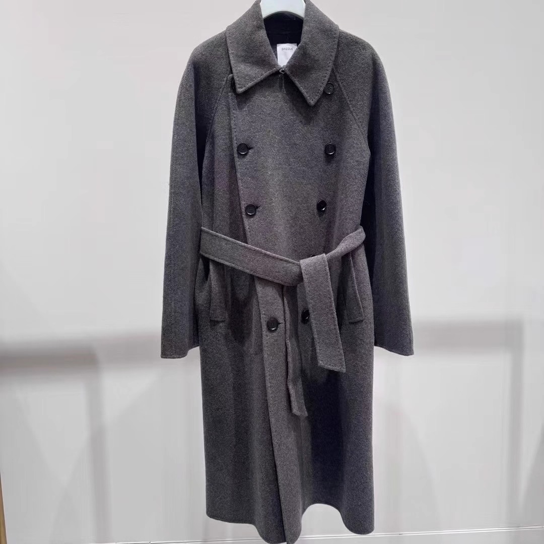 2J4G329吊牌6599大地素DAZZLE专柜正品2025冬女长大衣